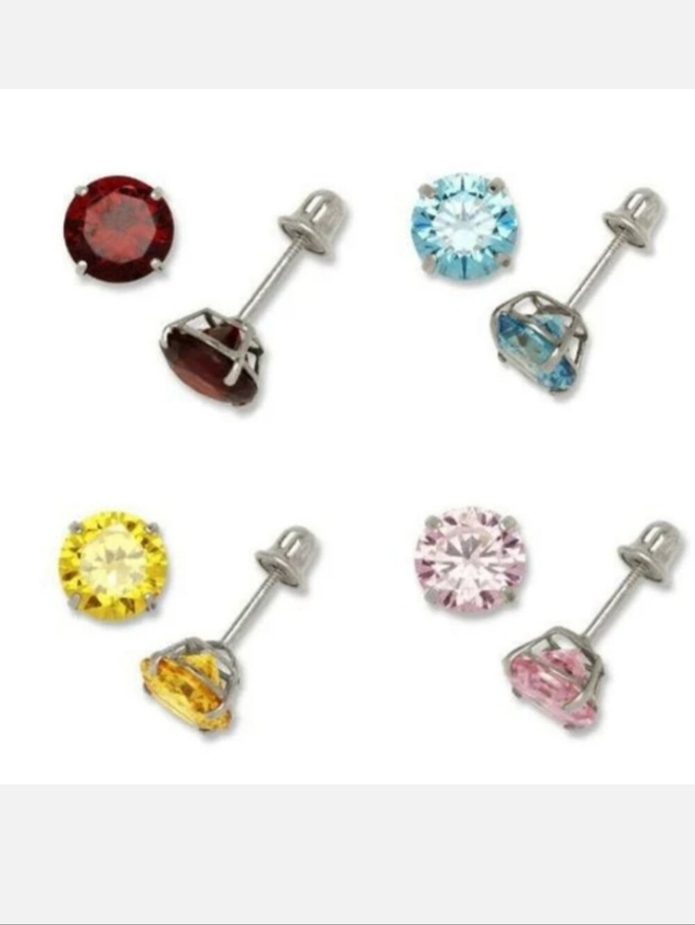 4 pairs of earrings